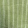 Woven Striped Cotton TISLA Sage / White